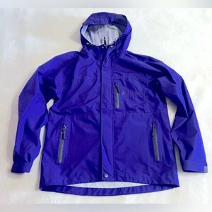 Frogg Toggs Women’s Purple Hooded Rain Windbreaker Jacket Sz Small